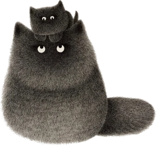 👶 Стикер «Night Cat» для Telegram