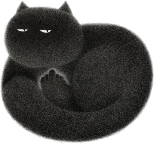 🖕 Стикер «Night Cat» для Telegram