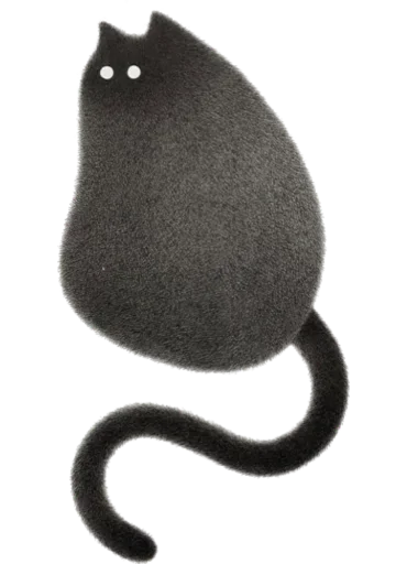 🤥 Стикер «Night Cat» для Telegram