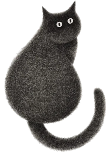 🙄 Стикер «Night Cat» для Telegram