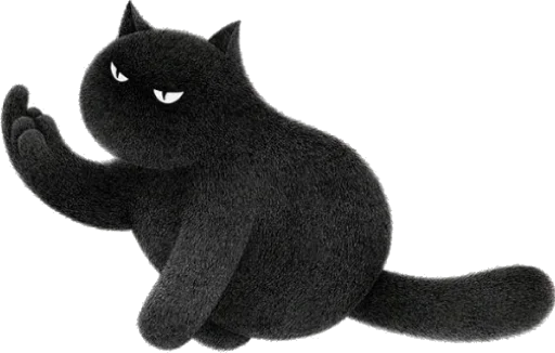 😈 Стикер «Night Cat» для Telegram