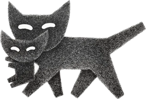 👶 Стикер «Night Cat» для Telegram