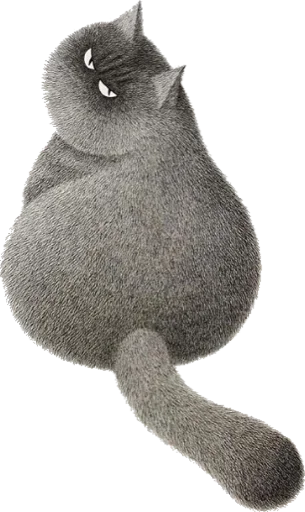 🍑 Стикер «Night Cat» для Telegram