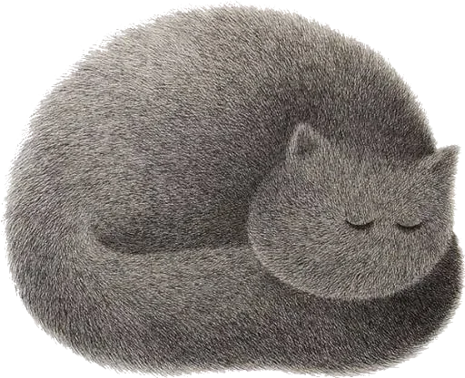 😴 Стикер «Night Cat» для Telegram