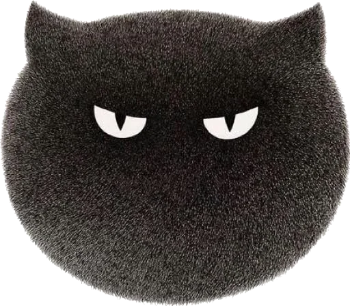 👿 Стикер «Night Cat» для Telegram
