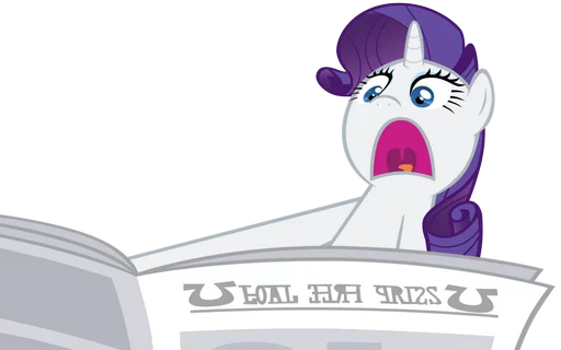 😧 Стикер «My little pony friendship is magic» для Telegram
