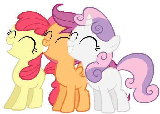 😄 Стикер «My little pony friendship is magic» для Telegram