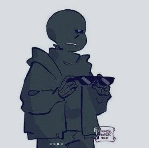🌙 Стикер «Nightmare Sans» для Telegram