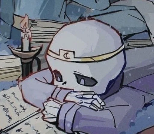 🌙 Стикер «Nightmare Sans» для Telegram