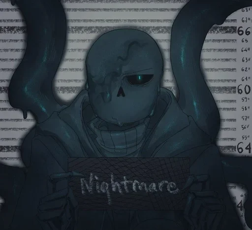 🌙 Стикер «Nightmare Sans» для Telegram