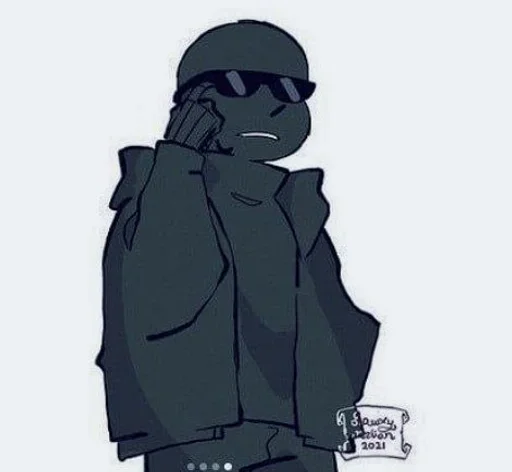 🌙 Стикер «Nightmare Sans» для Telegram