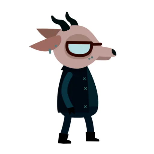 😶 Стикер «Night In The Woods Dialog» для Telegram