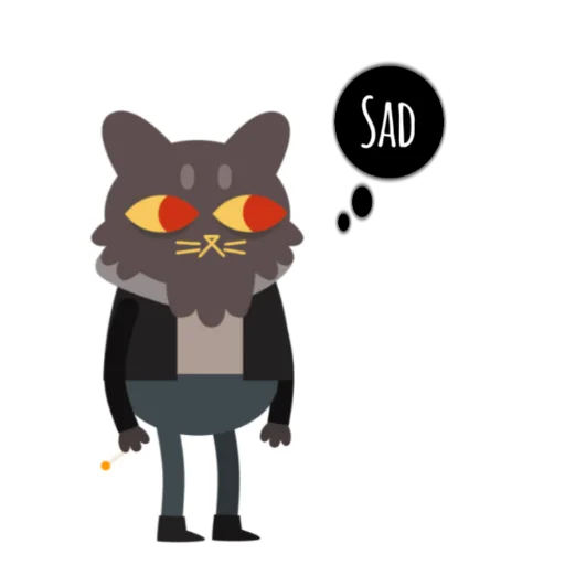 😔 Стикер «Night In The Woods Dialog» для Telegram