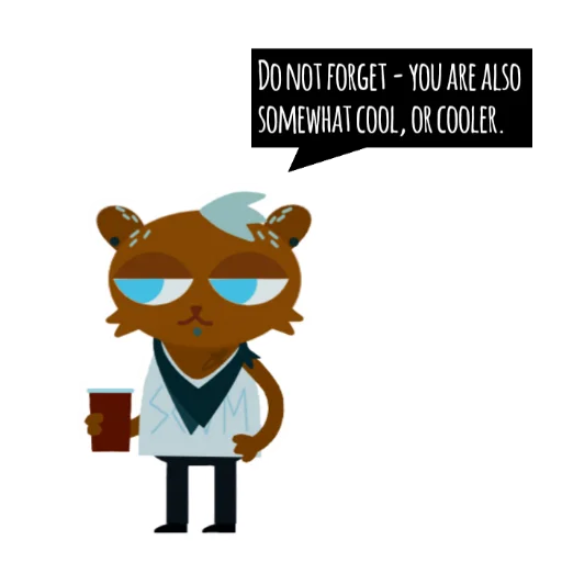 😏 Стикер «Night In The Woods Dialog» для Telegram
