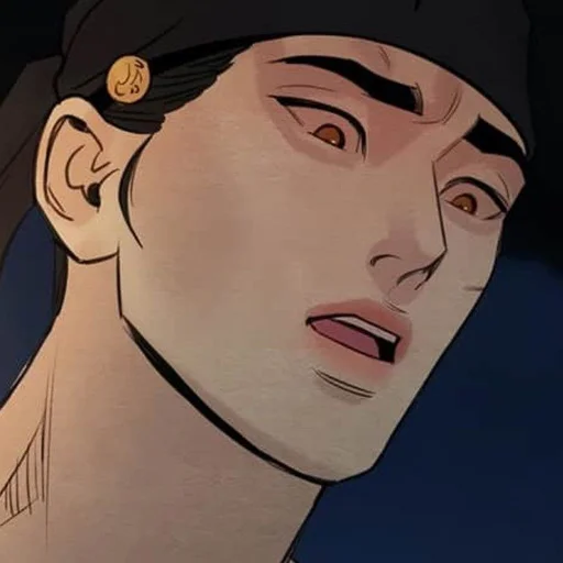 🪔 Стикер «Night portrait (anime)» для Telegram