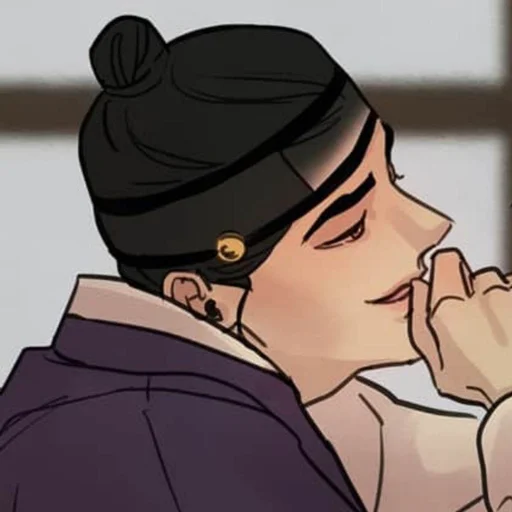 🪔 Стикер «Night portrait (anime)» для Telegram