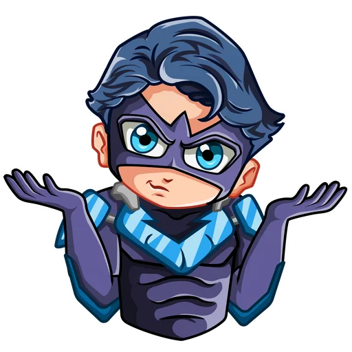 🤗 Стикер «Nightwing Найтвинг» для Telegram