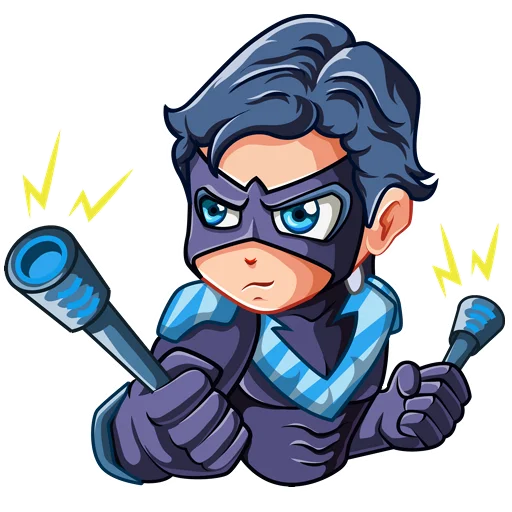 Стикерпак Nightwing Найтвинг для Telegram