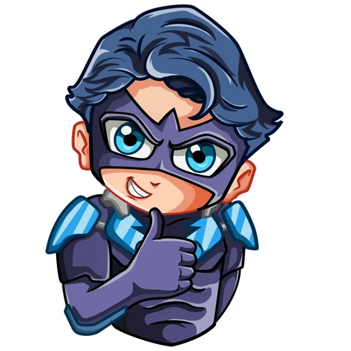 👍 Стикер «Nightwing Найтвинг» для Telegram