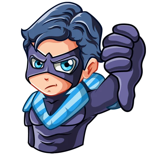 👎 Стикер «Nightwing Найтвинг» для Telegram
