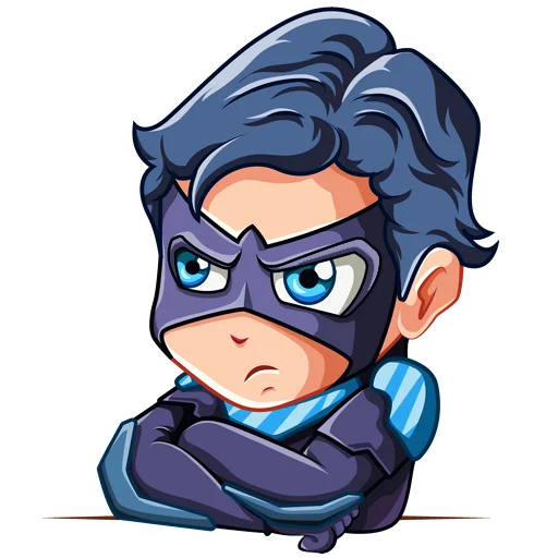 😒 Стикер «Nightwing Найтвинг» для Telegram