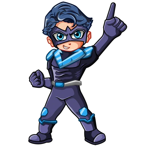 ☝️ Стикер «Nightwing Найтвинг» для Telegram