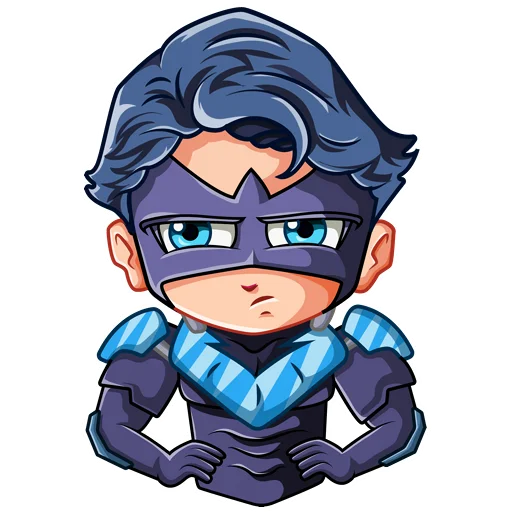 😑 Стикер «Nightwing Найтвинг» для Telegram
