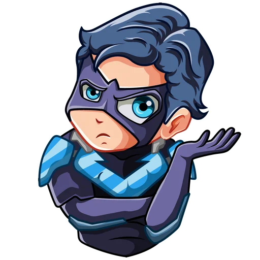 🤨 Стикер «Nightwing Найтвинг» для Telegram