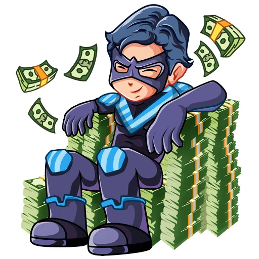 💵 Стикер «Nightwing Найтвинг» для Telegram