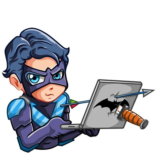 💻 Стикер «Nightwing Найтвинг» для Telegram