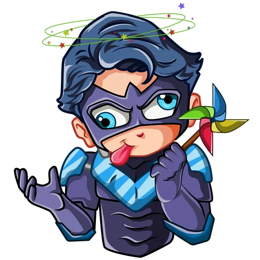 🤪 Стикер «Nightwing Найтвинг» для Telegram