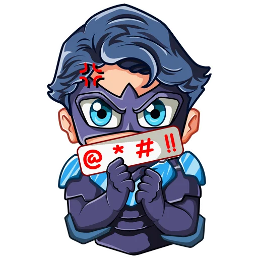 🤬 Стикер «Nightwing Найтвинг» для Telegram