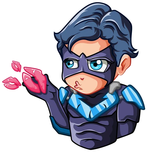 😘 Стикер «Nightwing Найтвинг» для Telegram