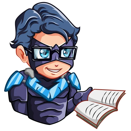 🤓 Стикер «Nightwing Найтвинг» для Telegram