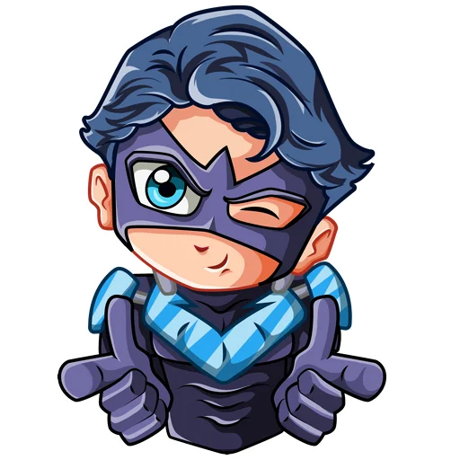 😉 Стикер «Nightwing Найтвинг» для Telegram