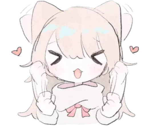 ☺️ Стикер «૮₍ ៸៸ ˃ ꒧ ˂ ₎ა ᭡» для Telegram