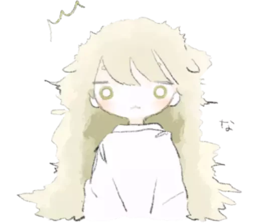 😶 Стикер «૮₍ ៸៸ ˃ ꒧ ˂ ₎ა ᭡» для Telegram