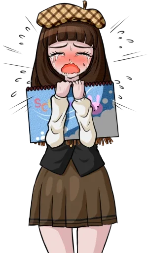 😭 Стикер «iroha nijiue» для Telegram