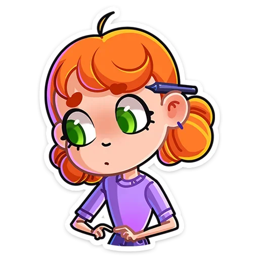 😫 Стикер «Ника» для Telegram