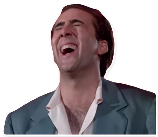 😋 Стикер «Николас Кейдж» для Telegram