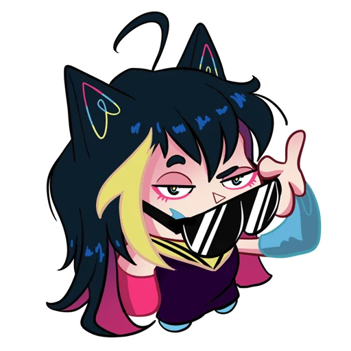 😎 Стикер «Nekosay» для Telegram