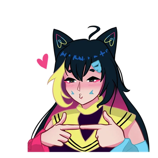 💝 Стикер «Nekosay» для Telegram