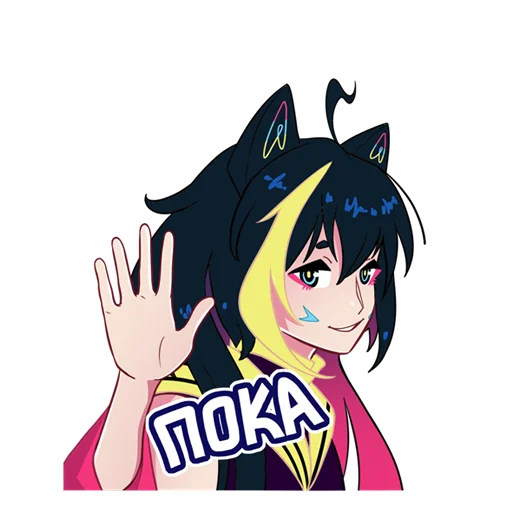 👋 Стикер «Nekosay» для Telegram