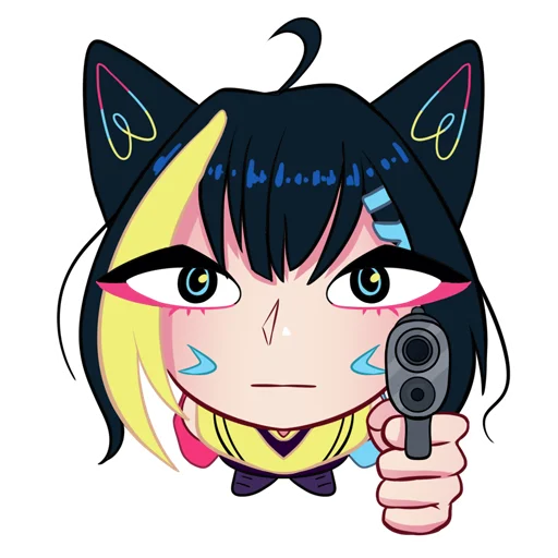 🔫 Стикер «Nekosay» для Telegram