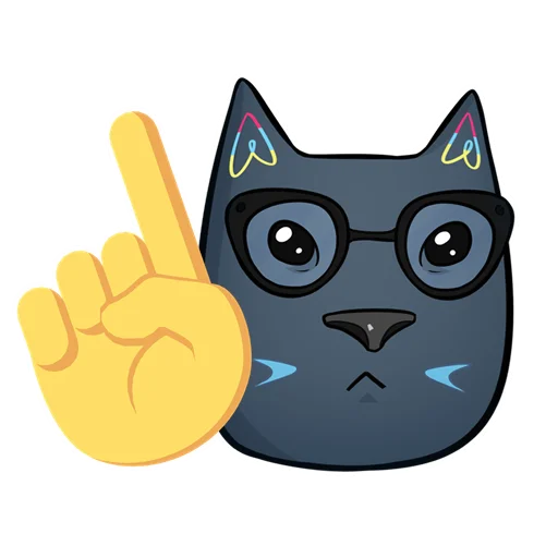 👆 Стикер «Nekosay» для Telegram