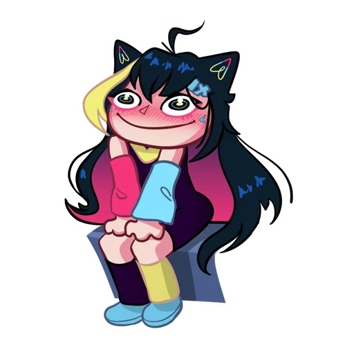 ❤️‍🔥 Стикер «Nekosay» для Telegram