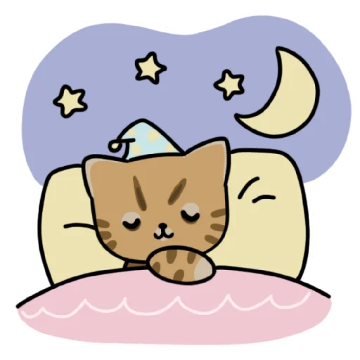 😴 Стикер «Никюры китти» для Telegram