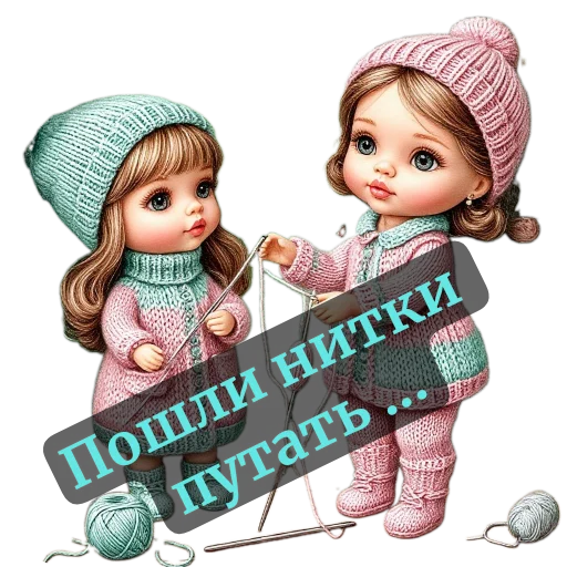 🧸 Стикер «nina dolls» для Telegram