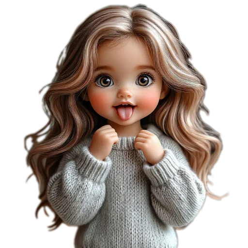 🧸 Стикер «nina dolls» для Telegram
