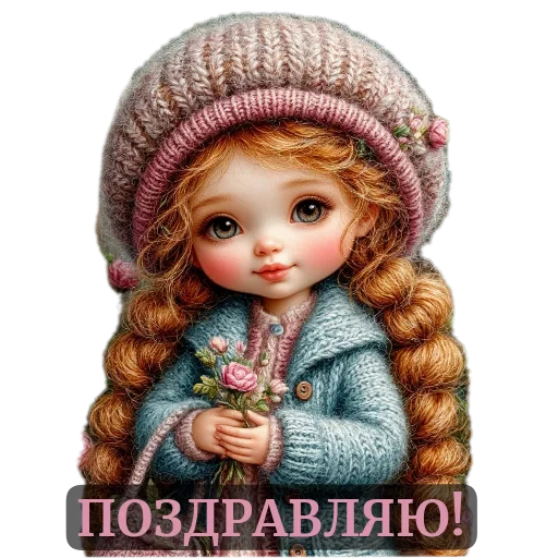 🧸 Стикер «nina dolls» для Telegram